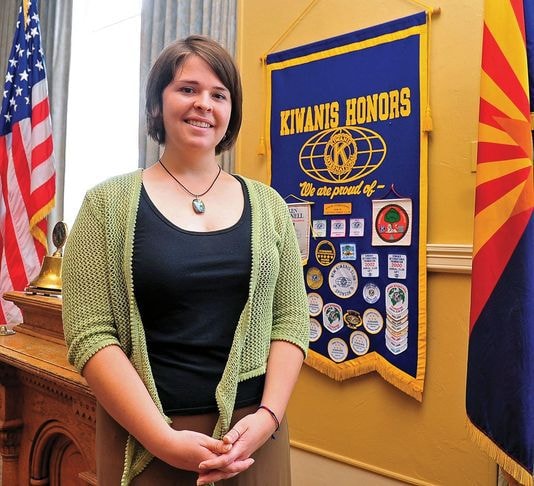 Kayla Mueller năm 2013 tại Prescott, bang Arizon. Ảnh: AFP/Matt Hinishaw