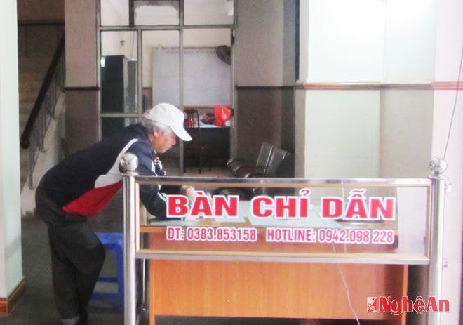 Khu vực chỉ dẫn hành khách Ga Vinh đã được sửa chữa.