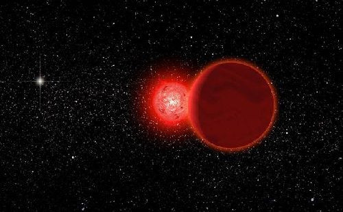 Mô phỏng ngôi sao lùn đỏ từng bay qua hệ Mặt Trời cách đây 70.000 năm. Ảnh: University of Rochester