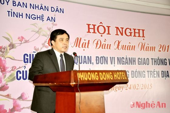 Đồng chí Huỳnh Thanh Điền phát biểu tại buổi lễ