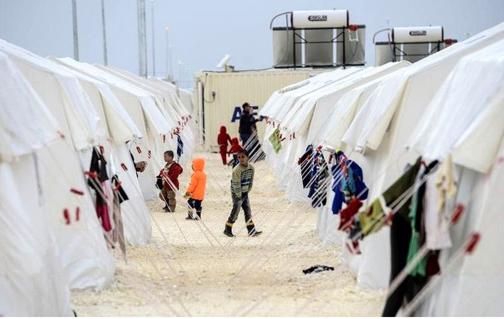 Những căn lều của người tị nạn ở Thổ Nhĩ Kỳ hôm 30/1/2015.  Ảnh: AFP 