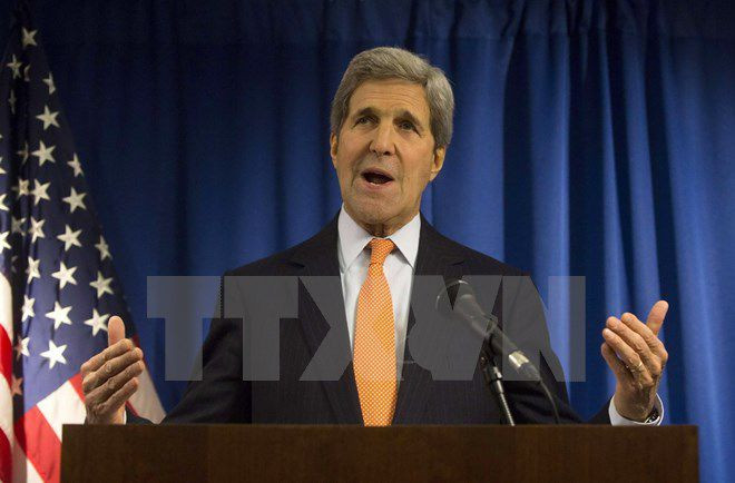 Ngoại trưởng Mỹ John Kerry . (Nguồn: AFP/TTXVN)