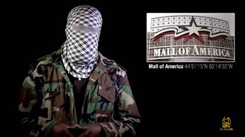 Phiến quân al-Shabab trong video xúi giục tấn công trung tâm mua sắm phương Tây  Nguồn: BBC