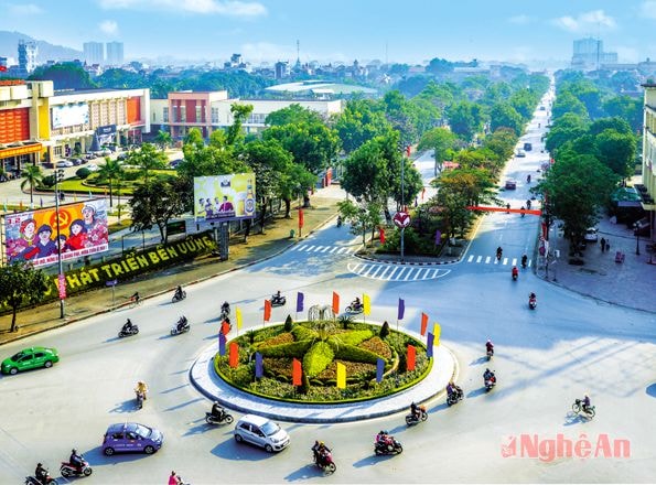 Một góc Thành phố Vinh.Ảnh: Sỹ Minh