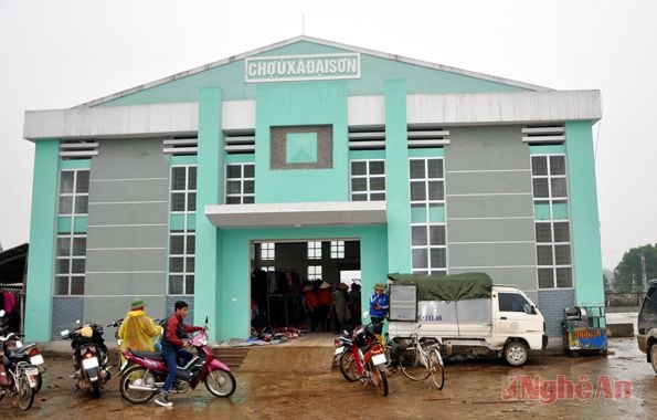 Chợ Ú, xã Đại Sơn (Đô Lương) vừa được đầu tư xây mới.