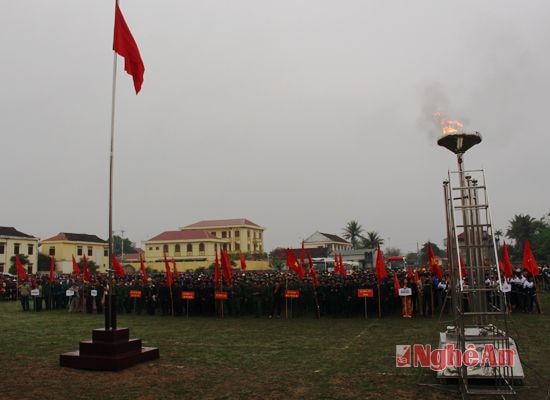 Quang cảnh Lễ giao nhận quân