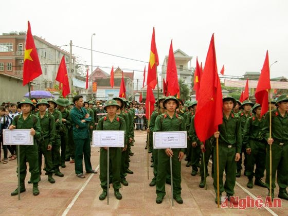 Toàn cảnh buổi lễ giao nhận quân