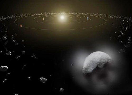  Hành tinh lùn Ceres cư trú trong vành đai tiểu hành tinh chính của hệ mặt trời (Ảnh: NASA/JPL)