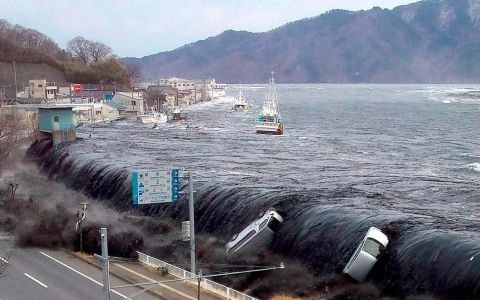 Sóng thần kinh hoàng tại Nhật Bản năm 2011 (Ảnh Reuters)