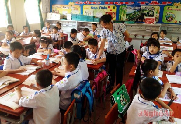 Dạy học theo mô hình VNEN tại Trường Tiểu học Nghi Thủy (TX Cửa Lò).