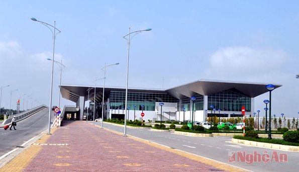Cảng hàng không Vinh vừa được nâng cấp thành cảng hàng không Quốc tế. Ảnh: Hoàng Vĩnh