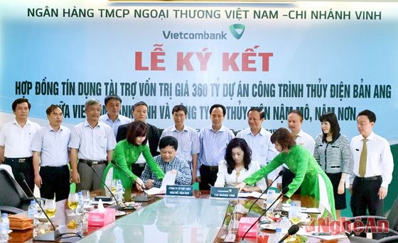 Lễ ký kết tài trợ vốn công trình Thủy điện Bản Ang (Tương Dương).