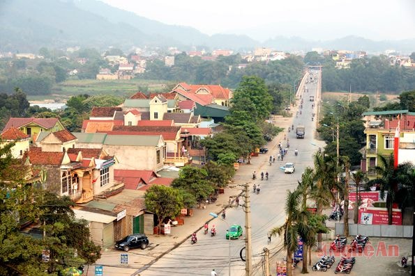 Mọt góc thị xã Thái Hòa. Ảnh; Sỹ Minh