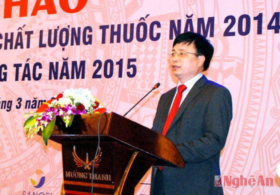 Bác sỹ Bùi Đình Long - Giám đốc Sở Y tế phát biểu tại hội thảo