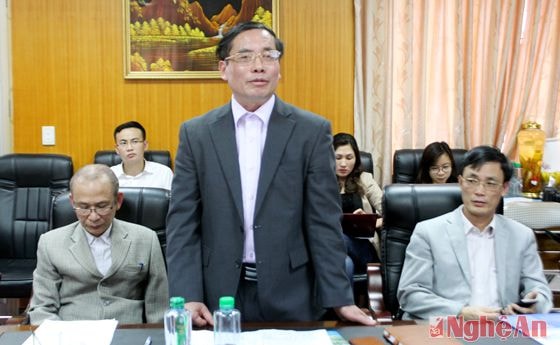 Đại diện Sở Kế hoạch và Đầu tư đóng góp ý kiến 