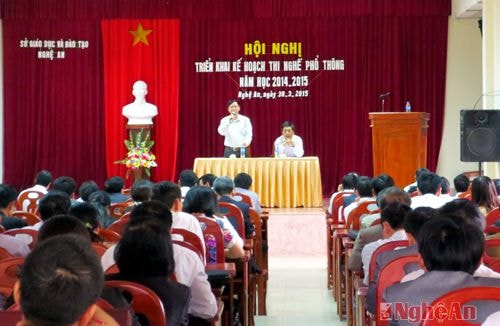 Hội nghị triển khai kế hoạch thi nghề PT năm học 2014-2015