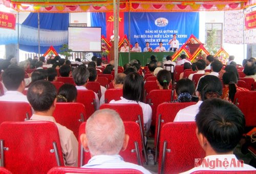toàn cảnh Đại hội Đảng bộ xã Quỳnh Bá