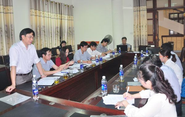 Đồng chí Đoàn Hồng Vũ –Tỉnh ủy viên-Bí thư Thị ủy kết luận nội dung buổi làm việc