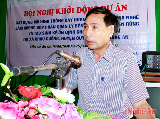 Ông Nguyễn Đình Tùng – PCT UBND huyện Quỳ Hợp chỉ đạo lồng ghép, tăng cường phối hợp thực hiện dự án