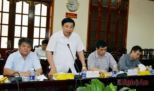 Đồng chí Nguyễn Xuân Đường kết luận tại buổi làm việc