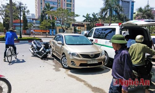 Hiện trường vụ tai nạn.