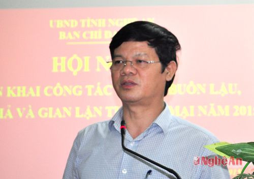 Đồng chí Lê Xuân Đại phát biểu kết luận tại hội nghị