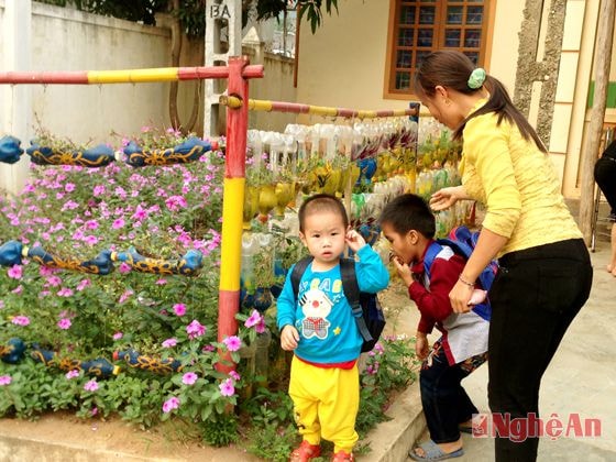 Vườn cây của Trường Mẫu giáo xã Tam Thái (Tương Duong)