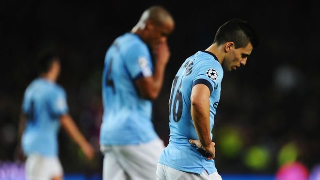 Người hùng Sergio Aguero đã không thể ghi bàn sau 466 phút. Ảnh Internet