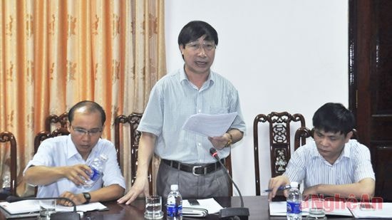 Đại diện Sở Nông nghiệp PTNT, cơ quan tham mưu thực hiện đề án báo cáo kết quả thực hiện.