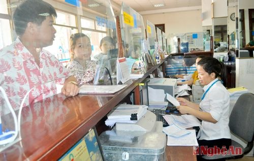 Giao dịch tại Ngân hàng VietinBank - Chi nhánh TP. Vinh.