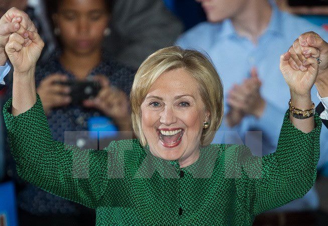 Cựu Ngoại trưởng Mỹ Hillary Clinton. (Nguồn: AFP/TTXVN)
