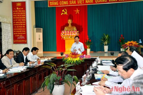 Đồng chí Hồ Đức Phớc kết luận tại buổi làm việc