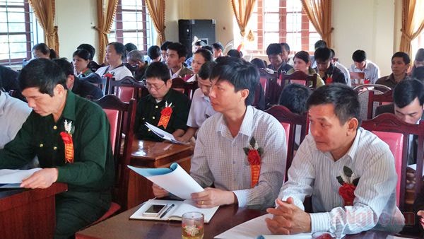Các đại biểu tham dự hội nghị nông dân điển hình tiến tiến huyện Quế Phong.