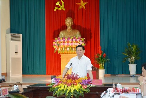 Đồng chí Hồ Đức Phớc kết luận buổi làm việc