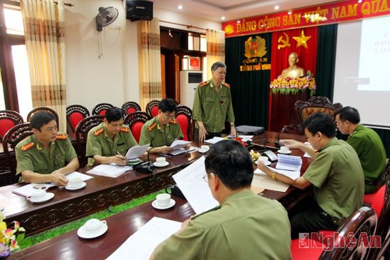 Thiếu tướng Nguyễn Ngọc Trang, Cục trưởng Cục An ninh chính trị nội bộ kết luận tại buổi làm việc