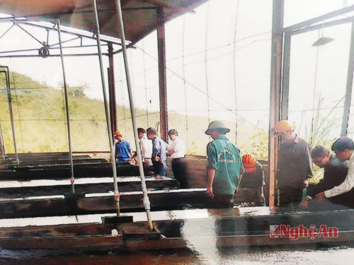 Dây chuyền sàng tuyển thiếc của Công ty . Ảnh: P.V