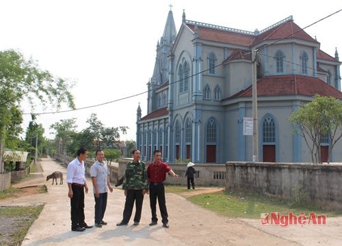 Giao thông được đầu tư xây dựng khang trang tại xóm 5A, xã Nghĩa Thuận.