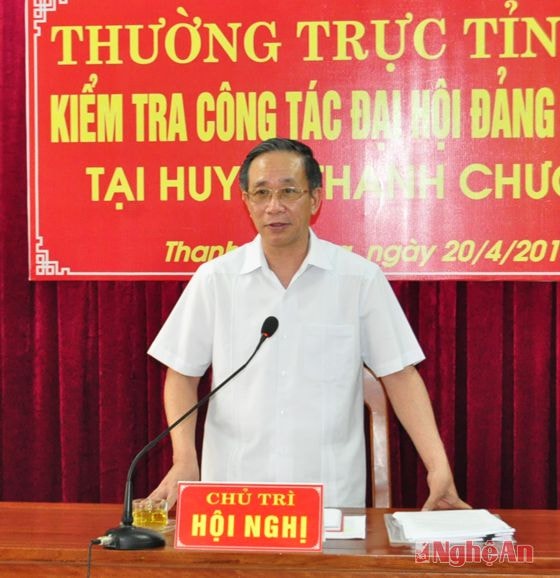 Đồng chí Trần Hồng Châu kết luận tại hội nghị