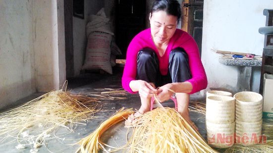 Phát triển nghề mây tre đan – xóa nghèo ở xã Ngọc Sơn (Quỳnh Lưu).