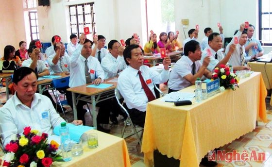 Đảng bộ biểu quyết
