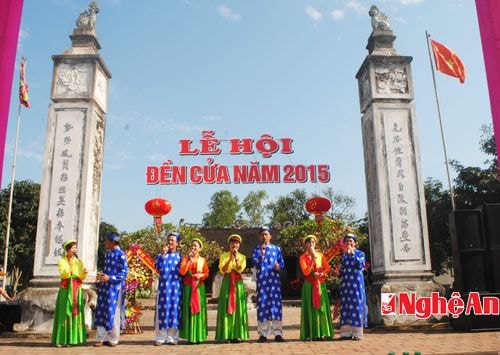 Ví, Giặm mời bạn về với Lễ hội Đền Cửa và Mộ tướng Ninh vệ năm 2015