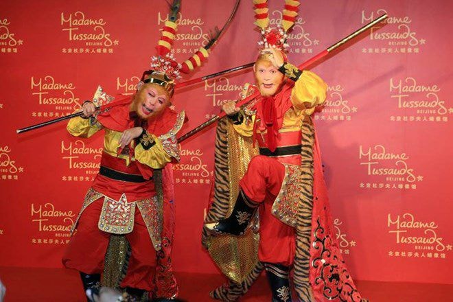 Tượng sáp Tôn Ngộ Không tại bảo tàng Madame Tussauds. (Nguồn: CCTVNews)