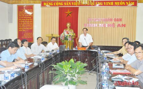  Đồng chí Hoàng Viết Đường – Phó chủ tịch UBND tỉnh phát biểu tại hội nghị.
