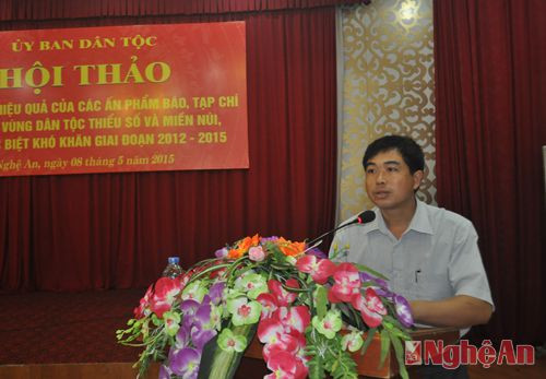 Ông Sầm Văn Hiền, Bí thư Chi bộ bản Hiệp An, xã Thông Thụ (Quế Phong) cho rằng báo chí đã góp phần thay đổi diện mạo vùng miền núi dân tộc