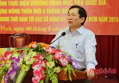 Đồng chí Đinh Viết Hồng – Phó chủ tịch UBND tỉnh kkhai mạc hội nghị