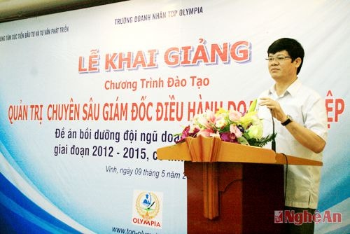 Đồng chí Lê Xuân Đại phát biểu tại buổi lễ