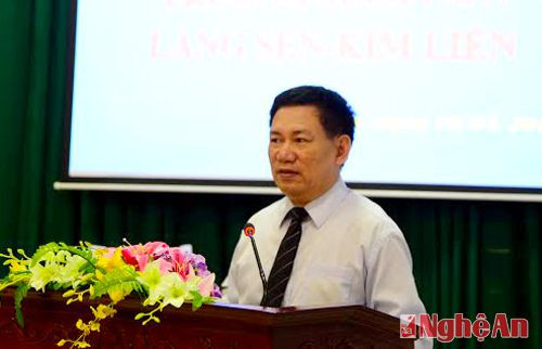 Đồng chí Nguyên Tổng Bí thư và phu nhân trao tặng 1,5 tỷ đồng cho trường mầm non Làng Sen - xã Kim Liên