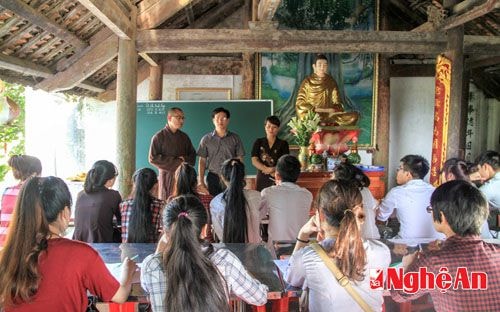 Việc mở lớp học ôn thi miễn phí tại chùa là hành động nhỏ nhưng mang ý nghĩa cao đẹp, tô thắm thêm truyền thống giáo dục của Xứ Nghệ; Thể hiện ý niêm đạo pháp luôn đồng hành cùng dân tộc