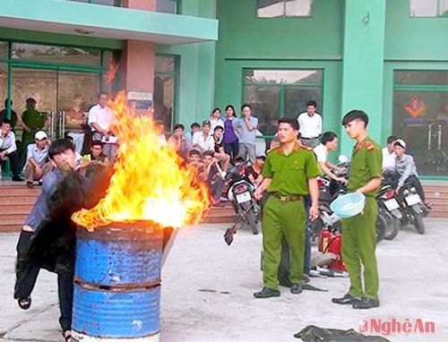 Thực hành chữa cháy