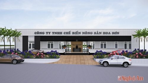 Phối cảnh Nhà máy sắn Hoa Sơn.